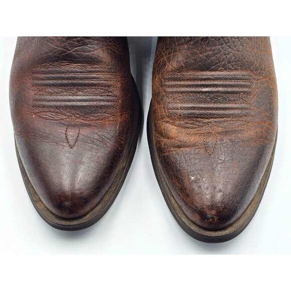 Ariat Men's Brown/Tan Leather Rambler Western Cowboy Boots Size 10.5D 2900 - Picture 7 of 15